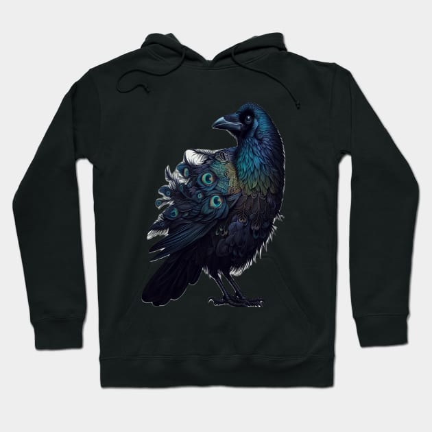 Colorful Raven. Hoodie by DAVT